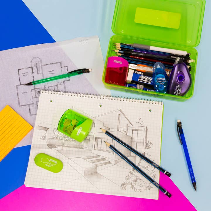 Luna Office Supply - Everyday Essential - Wholesale Pencil Sharpener - Dual Blades Sharpener with Square Receptacle- 2 Pack1