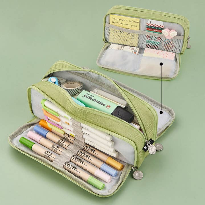 ACCITY - Wholesale Pencil Case/Pouch - DOUBLE LAYER MULTIFUNCTIONAL PENCIL CASE_CWMM1971