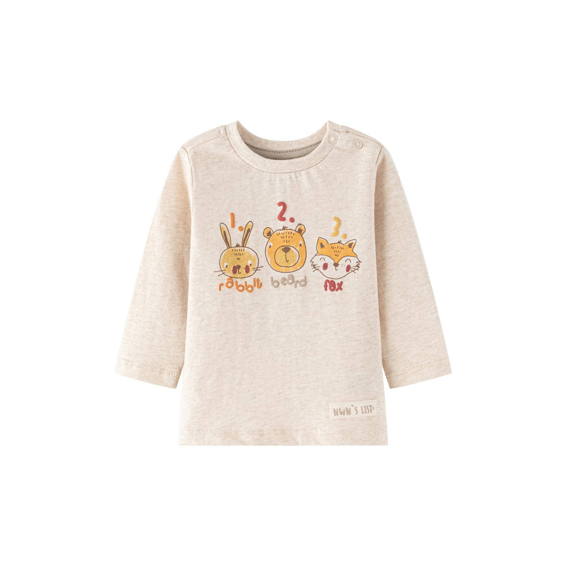 Newness Kids - Wholesale Screen Printed T-Shirt - Baby - Baby boy long-sleeve T-shirt with crew neck BBI650271