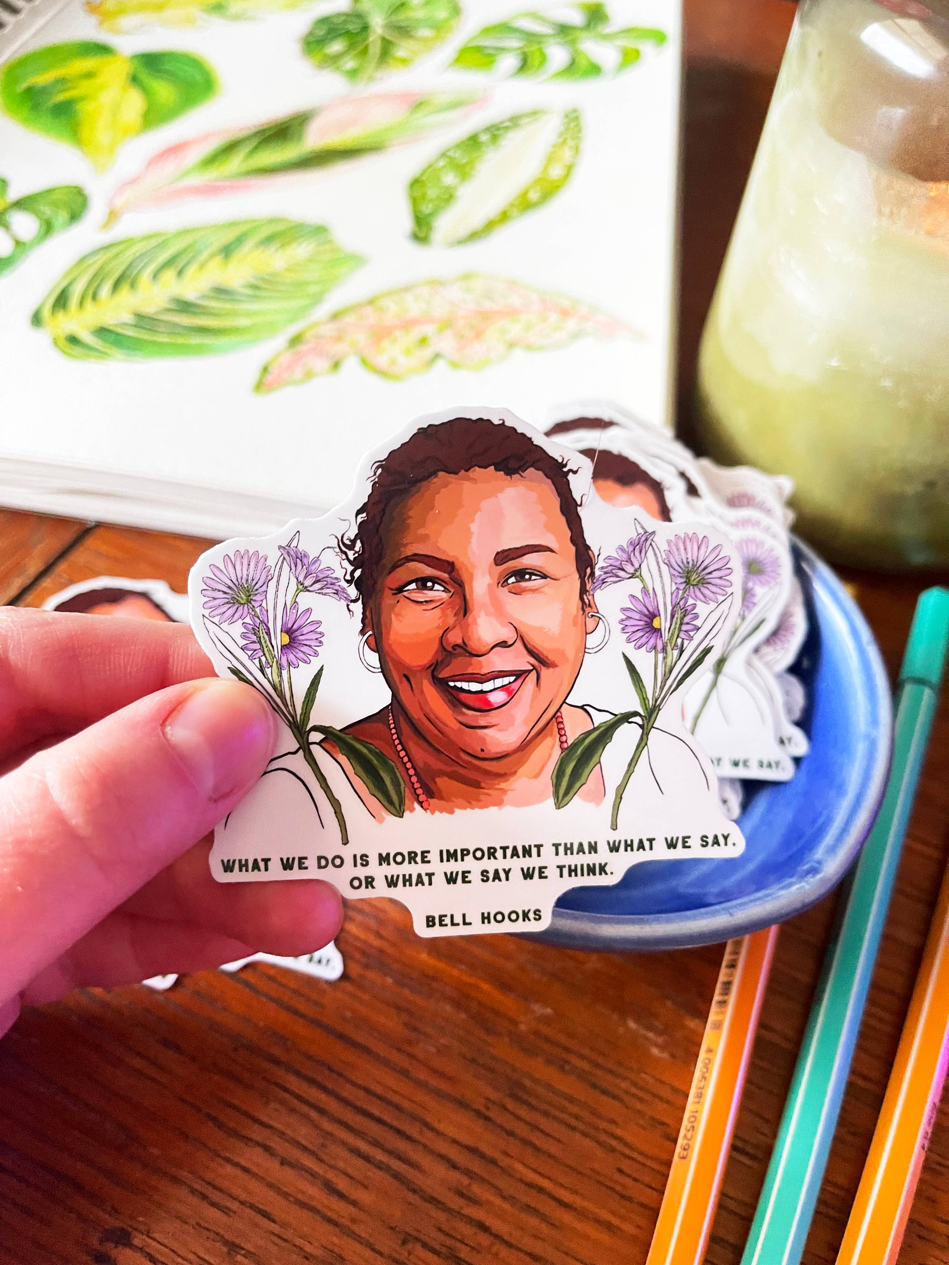 Fabulously Feminist – Großhandel Aufkleber – Was wir tun, ist wichtig, Bell Hooks: feministischer Aufkleber3