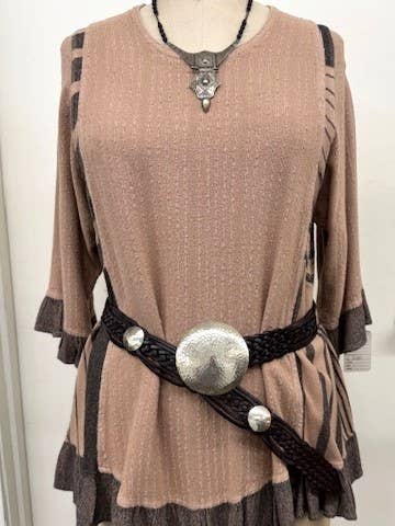 CINTURÓN DE CUERO BAH26C MARRÓN para venta al por mayor de DAIRI