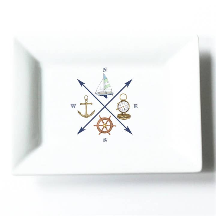 Sailing Crest Mini Dish for wholesale by Dishique