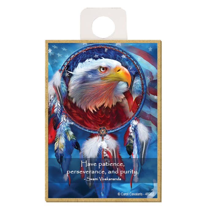 L'aquila abbi pazienza, perseveranza e purezza. Swami Vivek per la vendita all'ingrosso da parte di SJT Enterprises, Inc.