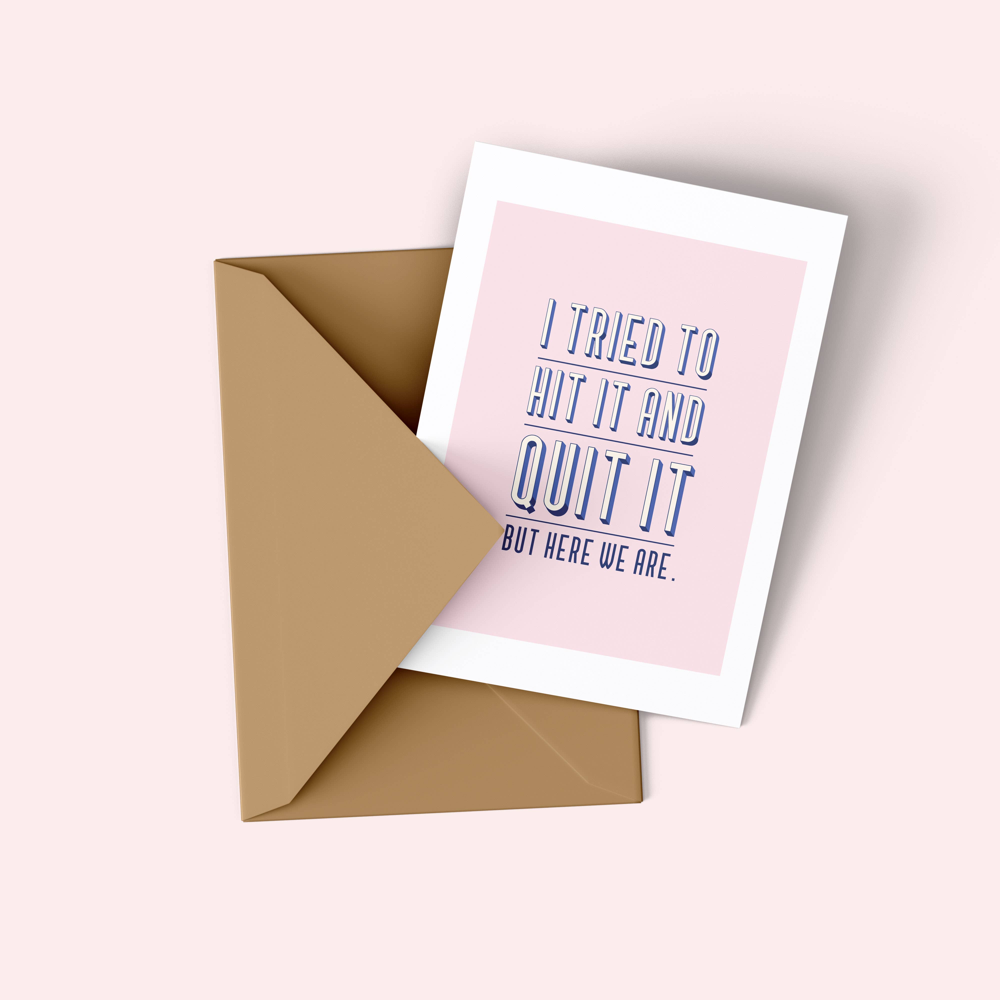 Tiramisu Paperie – Engroshandel Hverdagshilsen kort – Snarky Love - Jeg Prøvede at Ramme Det og Droppe Det Kort2