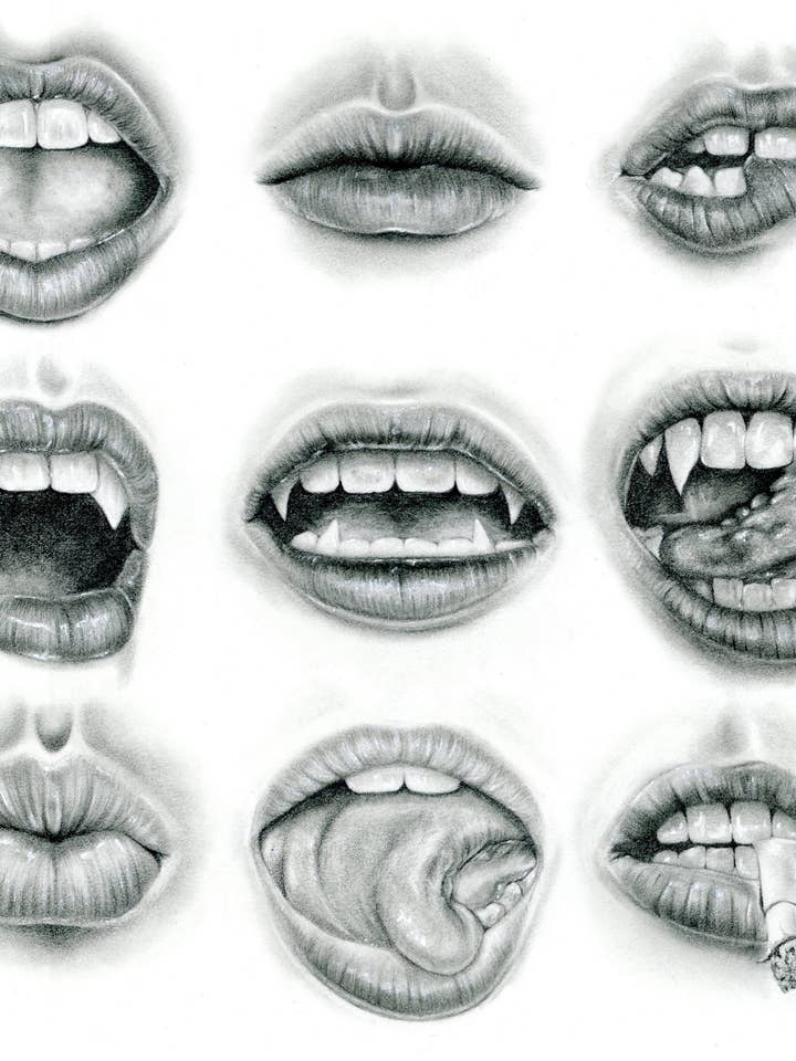 Fine Art Print "lèvres" for wholesale by Destiney Hett Art