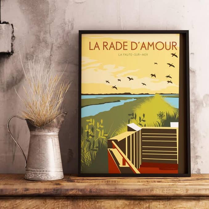 Display LA FAUTE-SUR-MER The Rade d'Amour for wholesale by Le Beau Bazar