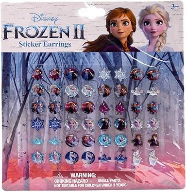 Innovarix - Wholesale Earrings - Kids - Frozen II Sticker Earrings - Set of 48 (24 Pairs)1