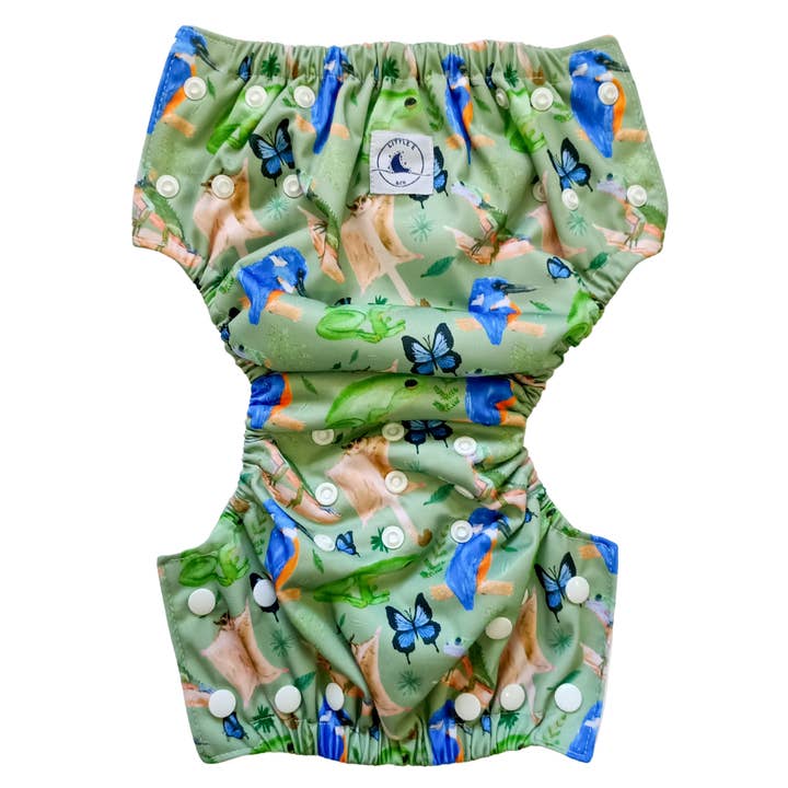 Little E & Co - Wholesale Swim Diaper - Baby - REUSABLE SWIM NAPPY & MINI WET BAG COMBO ~ FOREST5