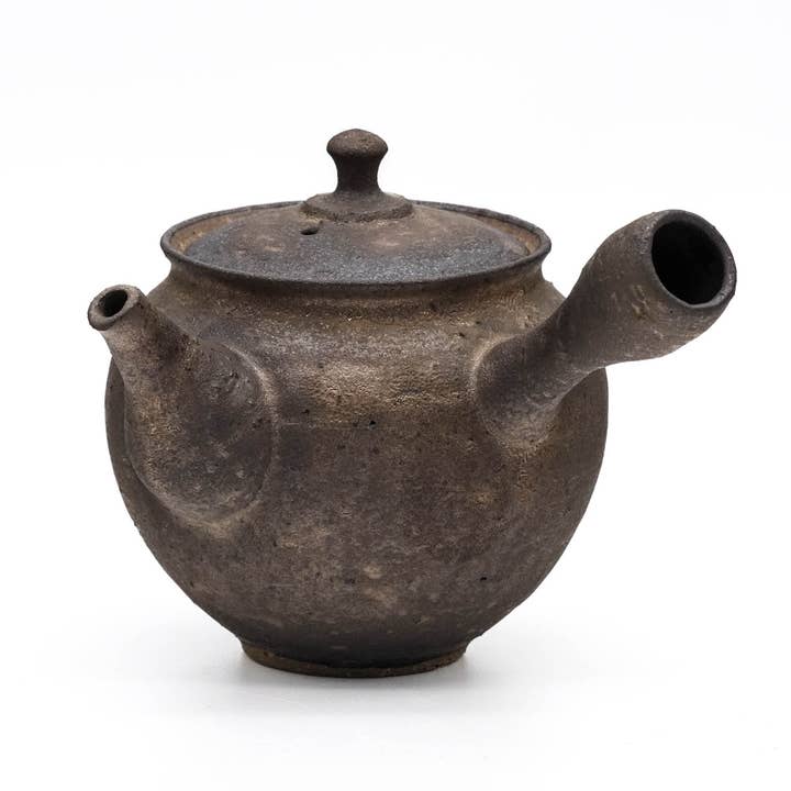 Tezumi - Wholesale Tea Pot - Japanese Kyusu - 前川淳蔵 Junzō Maekawa - Rustic Kurokinsai Tokoname-yaki Teapot - 250ml2