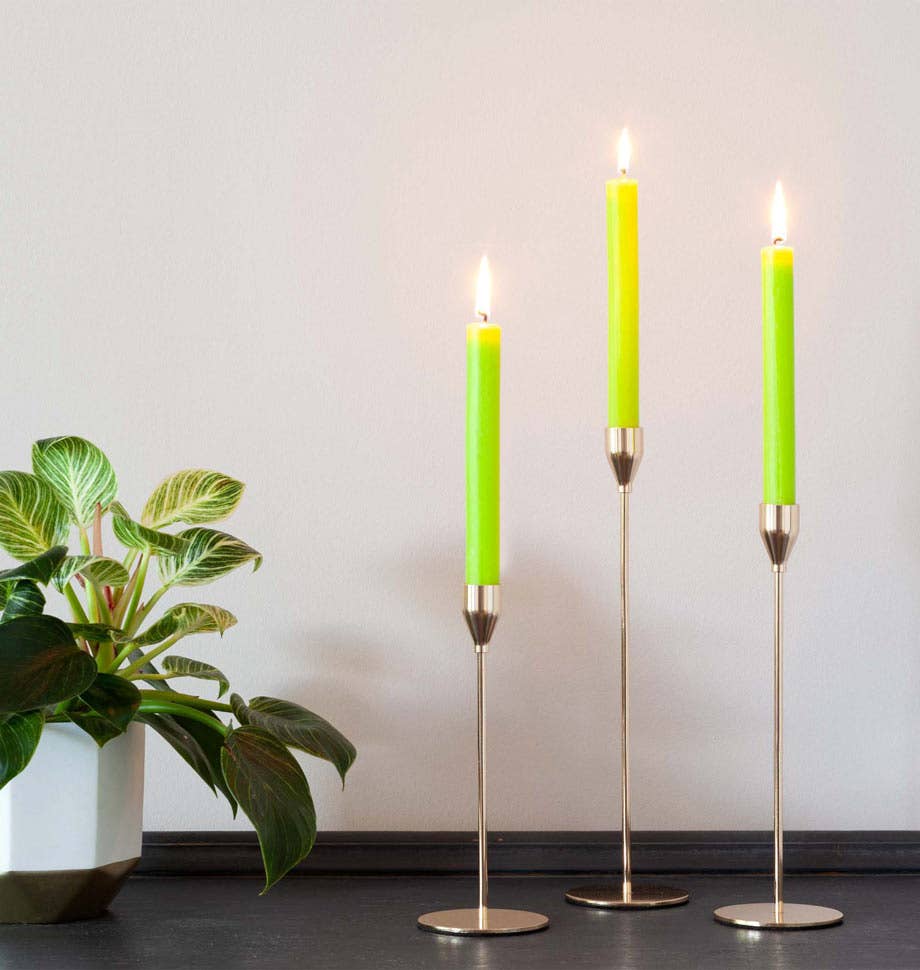 Shearer Candles – Engroshandel Stearinlys/lysestage – Lime Green 8 tommer middagslys x 201
