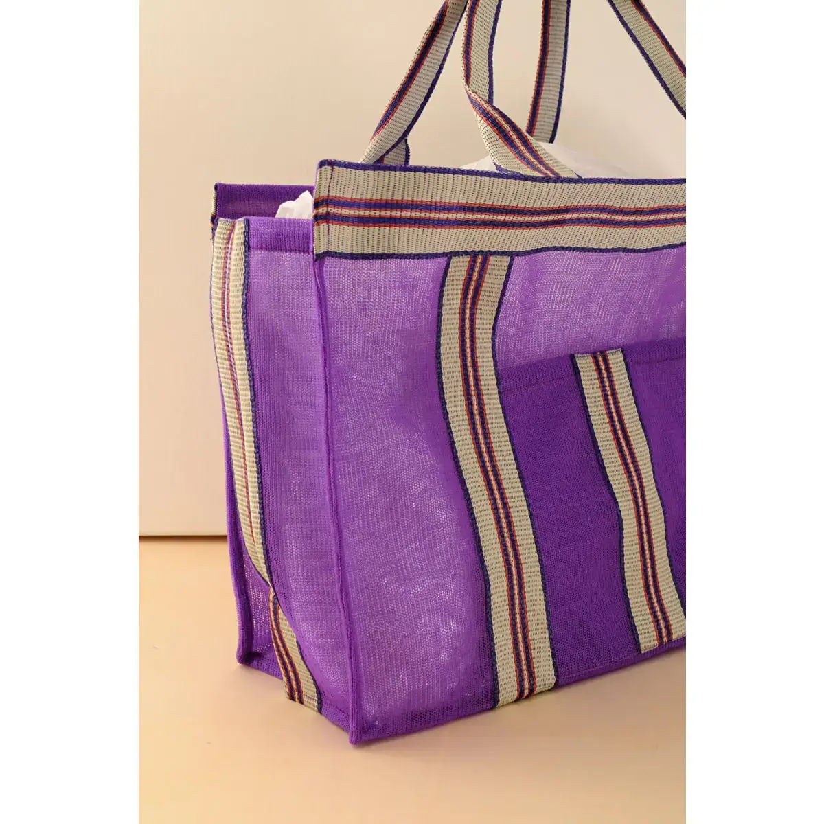 B A O B A B - Mode - Venta al por mayor Bolsa de playa - Bolso de playa de nylon reciclado en color morado1