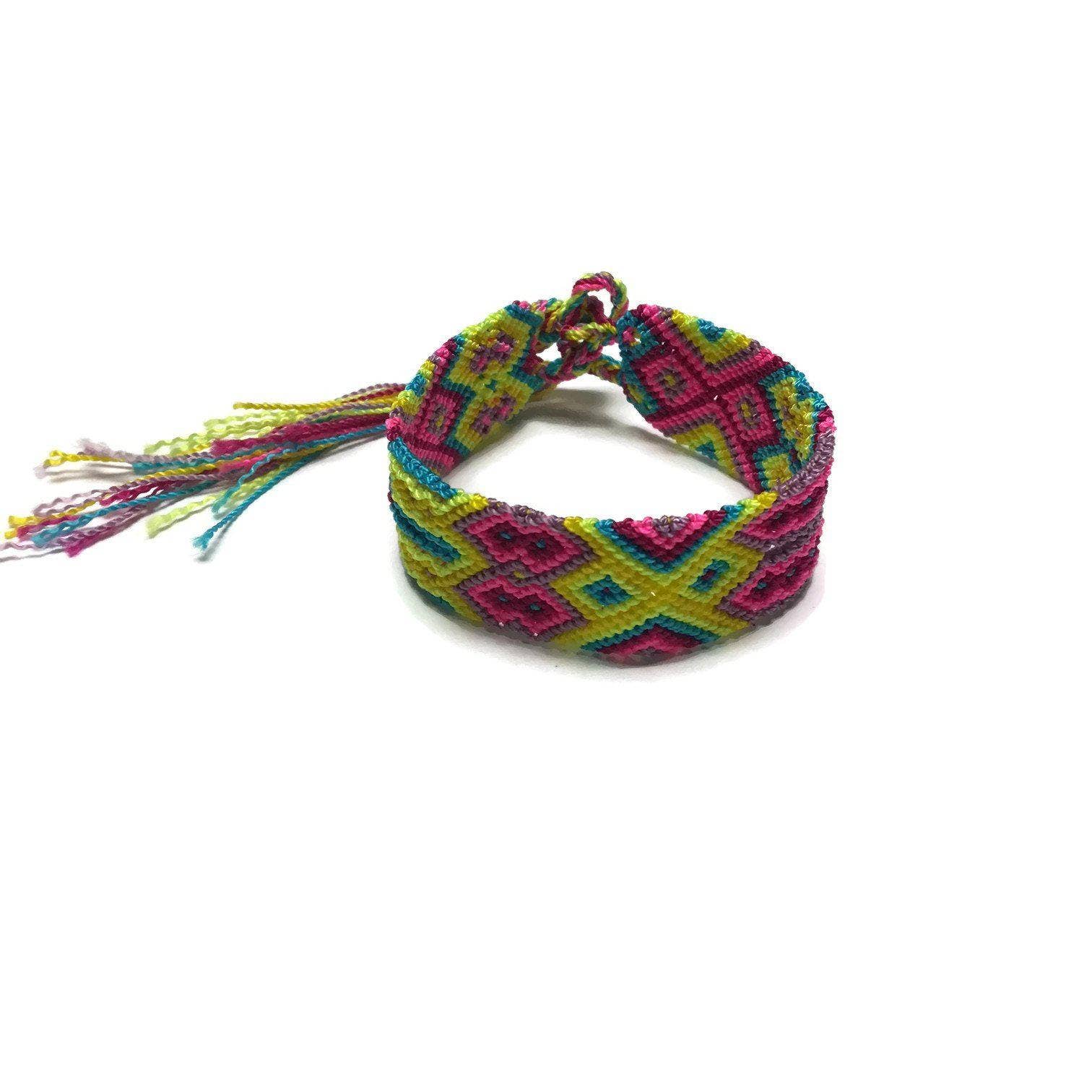 Lumily – Pulseira entrelaçada/entrançada por atacado – Pulseira Boho de Cordão Trançado Amizade (4 Tamanhos) - México15