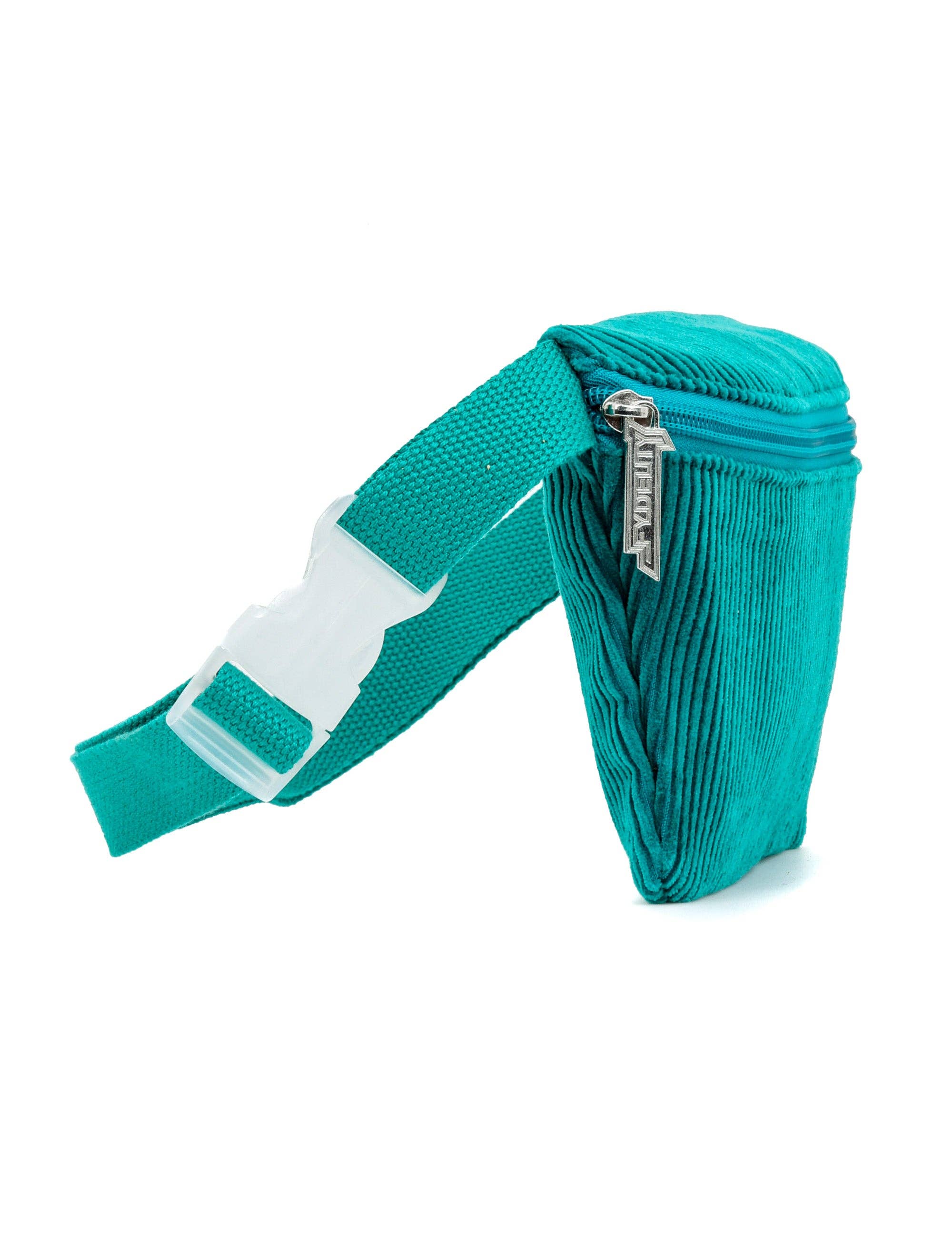 Fydelity – Engroshandel Bæltetaske - Dame – 83752: Bæltetaske | Ultra-Slank | Fløjl Teal2