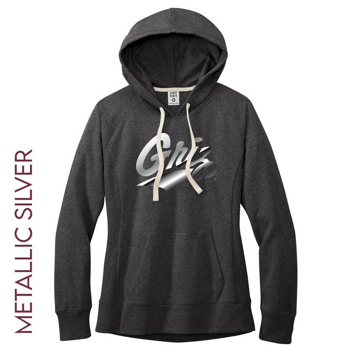 Metalic Griz Script - Women's Re-Fleece Hoodie for wholesale by Blue Peak Creative