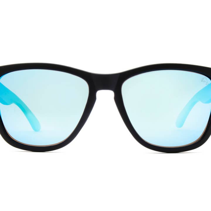 Lunettes de soleil noires et bleues incassables pour la vente par Biscayners Miami
