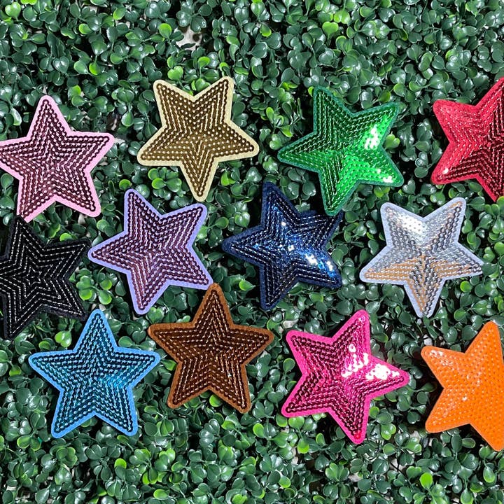 6j Threads LLC - Wholesale Patch - Sequin Stars….Patches only1