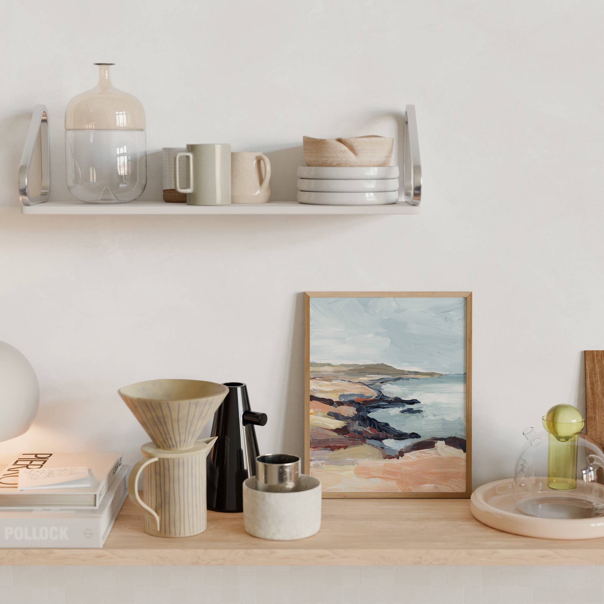 Laurie Anne Art – Großhandel Kunstdruck – Felsige Küstenlinie Wandkunst - Küste von Maui1