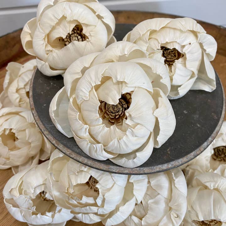 Oh You're Lovely - Wholesale Artificial Flowers - Helenâ„¢ (sola wood flower) - Set of 12 - 3 Inches