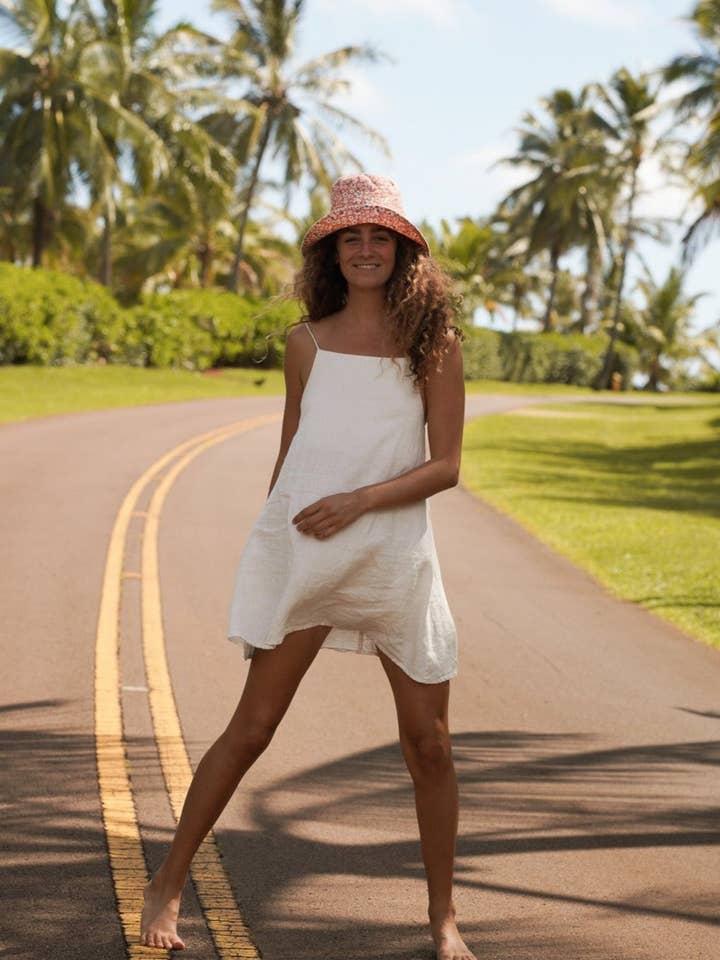 Flora French Linen Dress for wholesale by ISABELLA V.