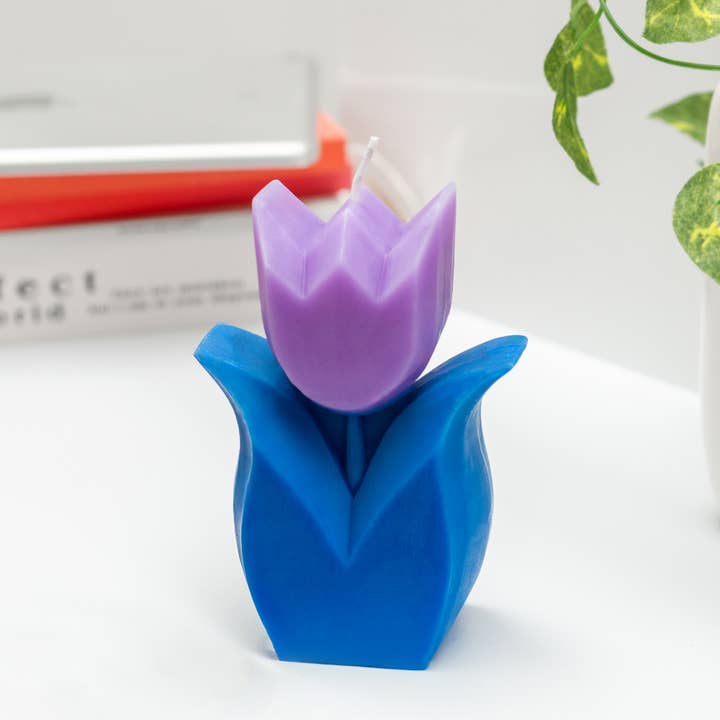 Helio Ferretti Candles & Co. - Wholesale Novelty Candle - BLUE TULIP CANDLE HF