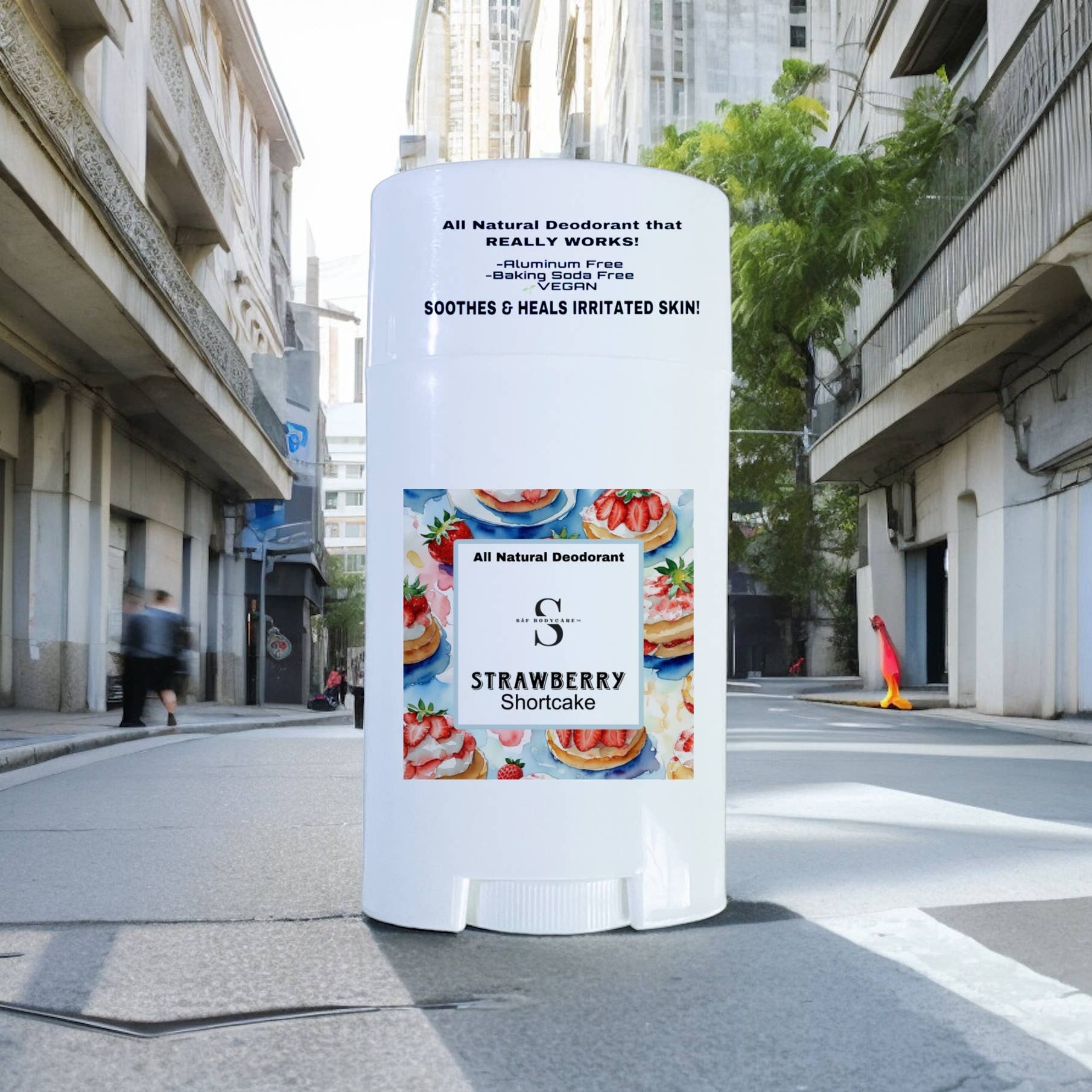 SĀF Body Care - Wholesale Deodorant - Women's - Strawberry Shortcake Natural Deodorant, Aluminum Free, Vegan5