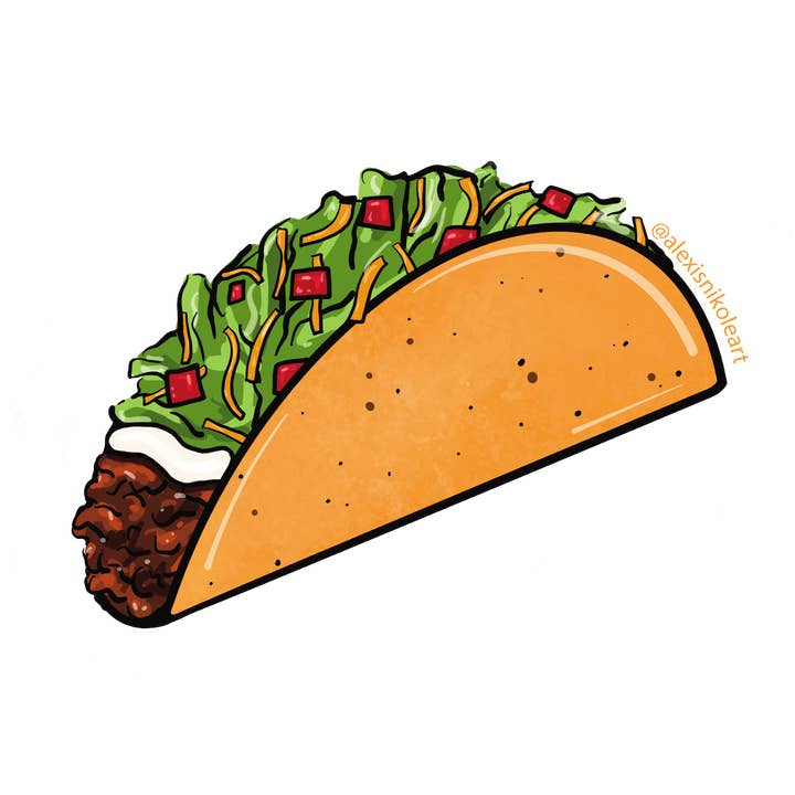 Taco Sticker voor wholesale door Alexis Nikole