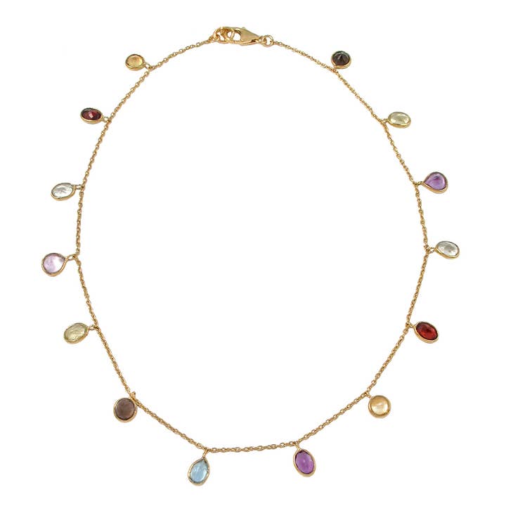 Multicolor CZ Bezel Chain voor wholesale door Cielo Moon x Devon Leigh