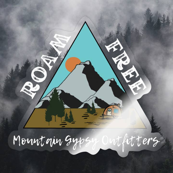 Roam Free Sticker for wholesale by Mountain Gypsy Outfitters