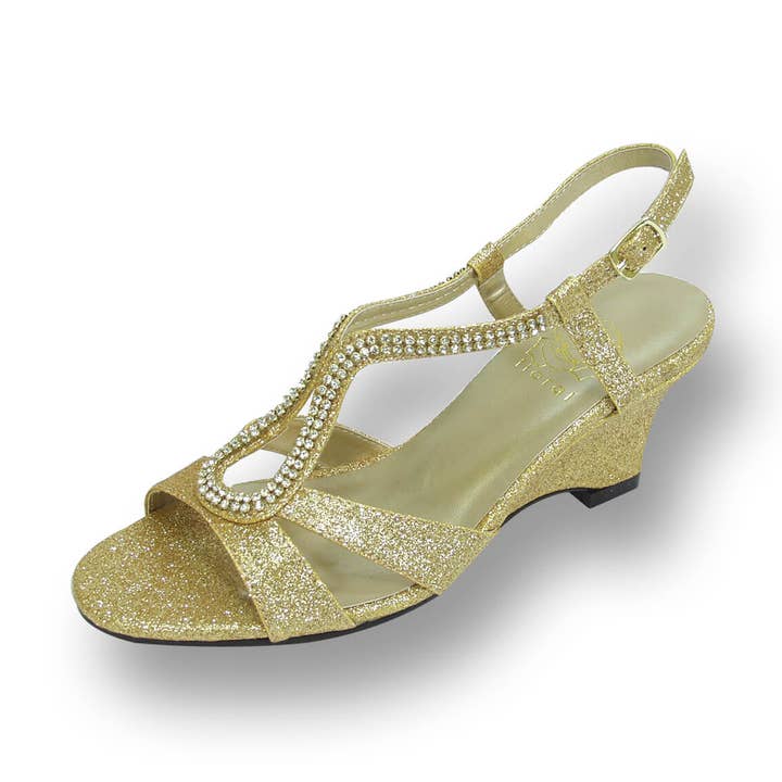 Sandali da donna a pianta larga FLORAL Nikki per la vendita all'ingrosso da parte di FazPaz