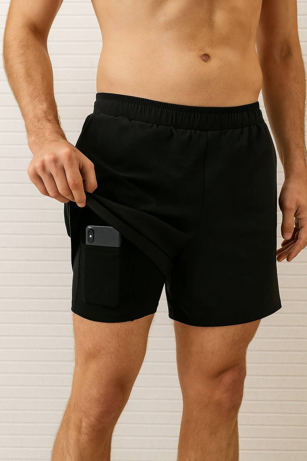 Galaxy By Harvic - Vendita all'ingrosso Pantaloncini sportivi - Uomo - Pantaloncini da corsa da uomo 2 in 1 elasticizzati ad asciugatura rapida con fodera12