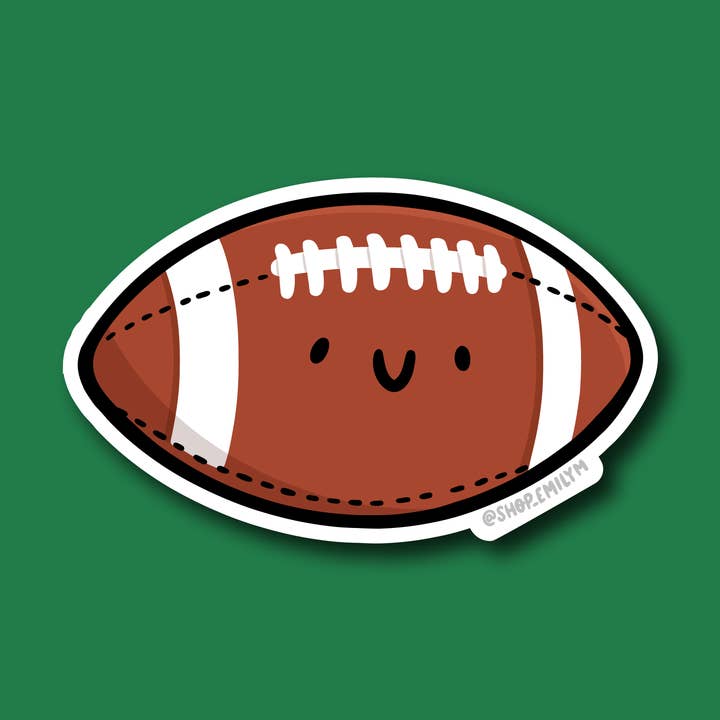 Football Sticker for wholesale by Shop Emily M