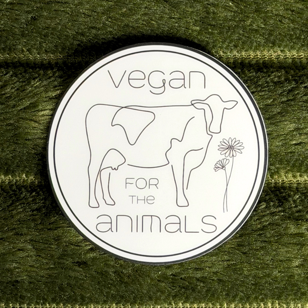 Mindful over Mind Full - Wholesale Sticker - Vegan voor de dieren Sticker | Vegan Sticker | Plantaardig0