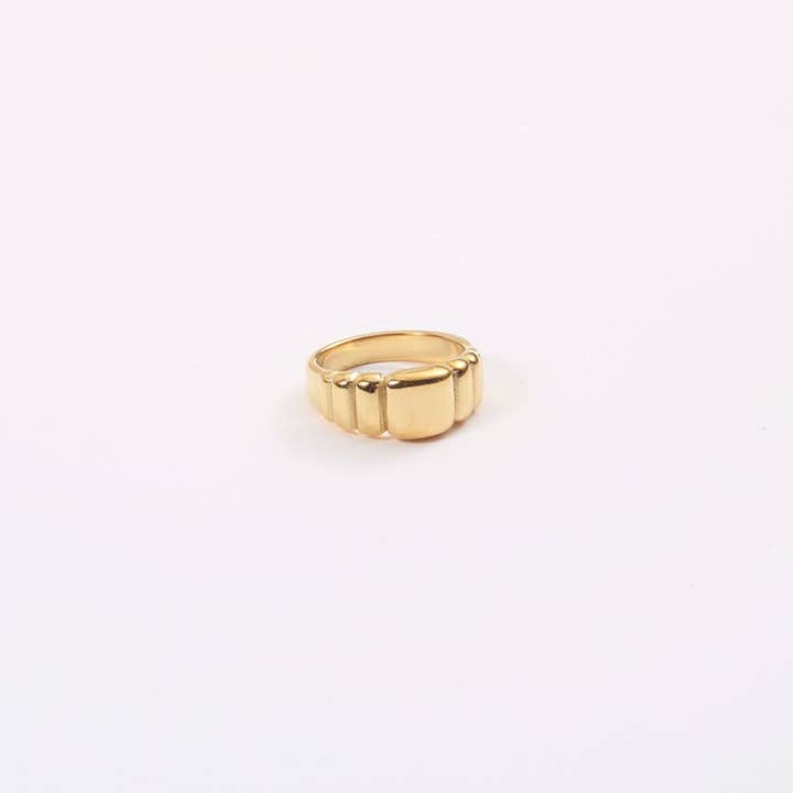 MeloMelo - Vente Anneau/bague à empiler - Dorian - Bague bloc géométrique4