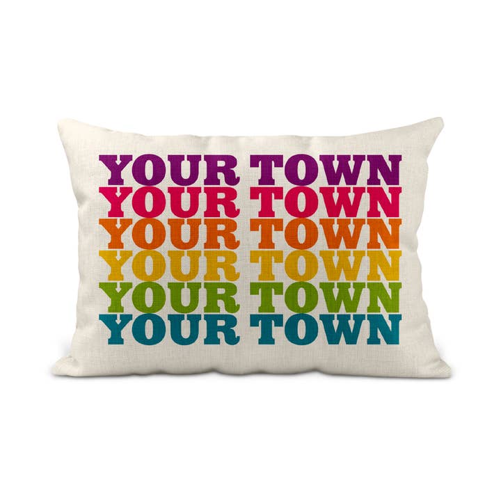 Rock Scissor Paper - Vendita all'ingrosso Cuscini lombari - Cuscino Lombare Personalizzato Città - Supergrafica ripete nome