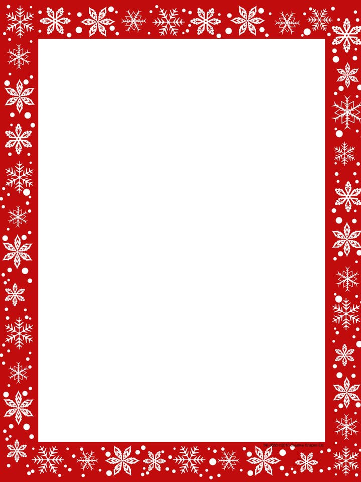Designer Paper - Kerstsneeuw (pakket voor 50 vellen) voor wholesale door Creative Shapes Etc.