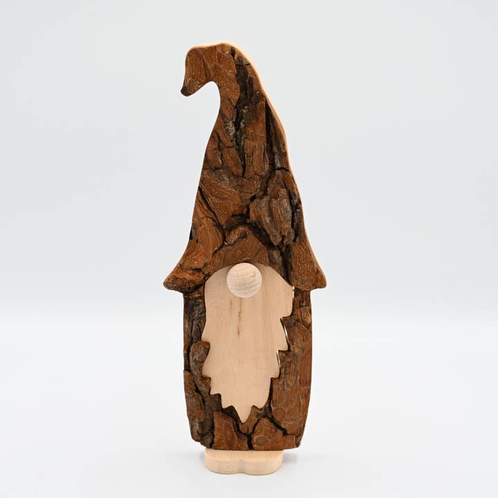 Small Bark Standing Gnome for wholesale by Talla Imports