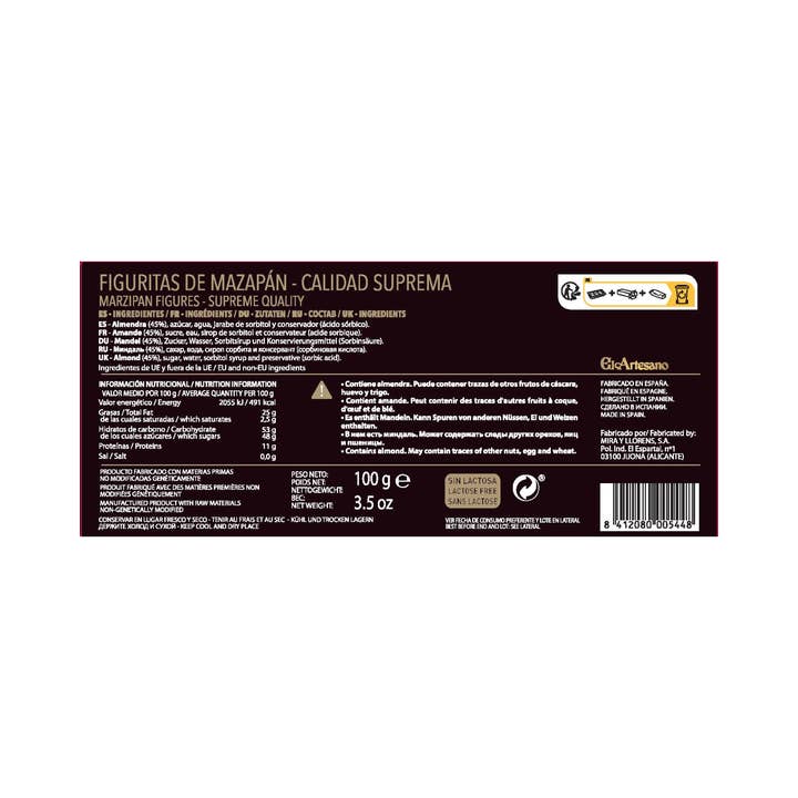 El Artesano - Wholesale Cookie - Marzipan Figurines 100 Grams1