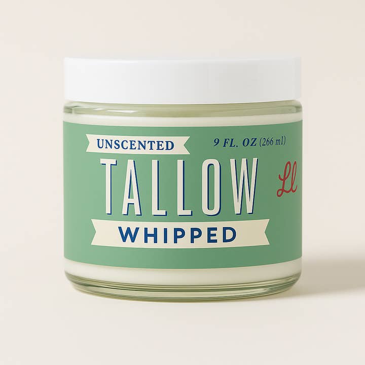 Unscented Whipped Tallow – All-Natural Moisturizer | Pure Beef Tallow Cream for Face & Body |Lady May Handmade, Preservative-Free Skincare for wholesale by May's Market @ TLM