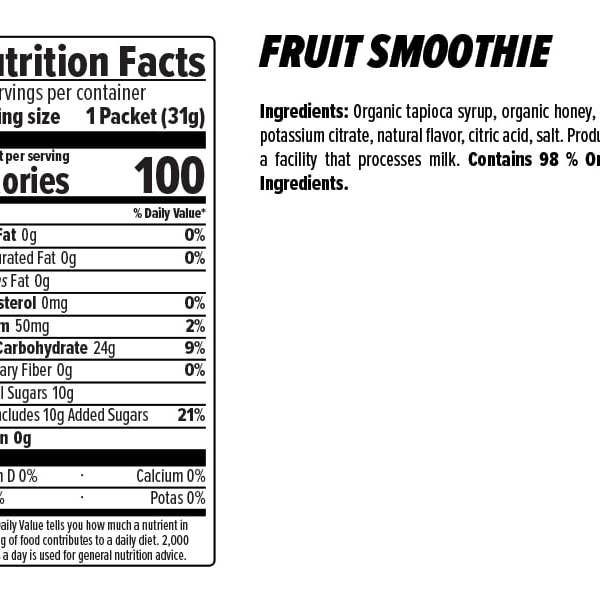 One Bay Distribution - Wholesale Sports/Energy Drink - Honey Stinger Energy Gel (Organic), 24 Pack, Fruit Smoothie