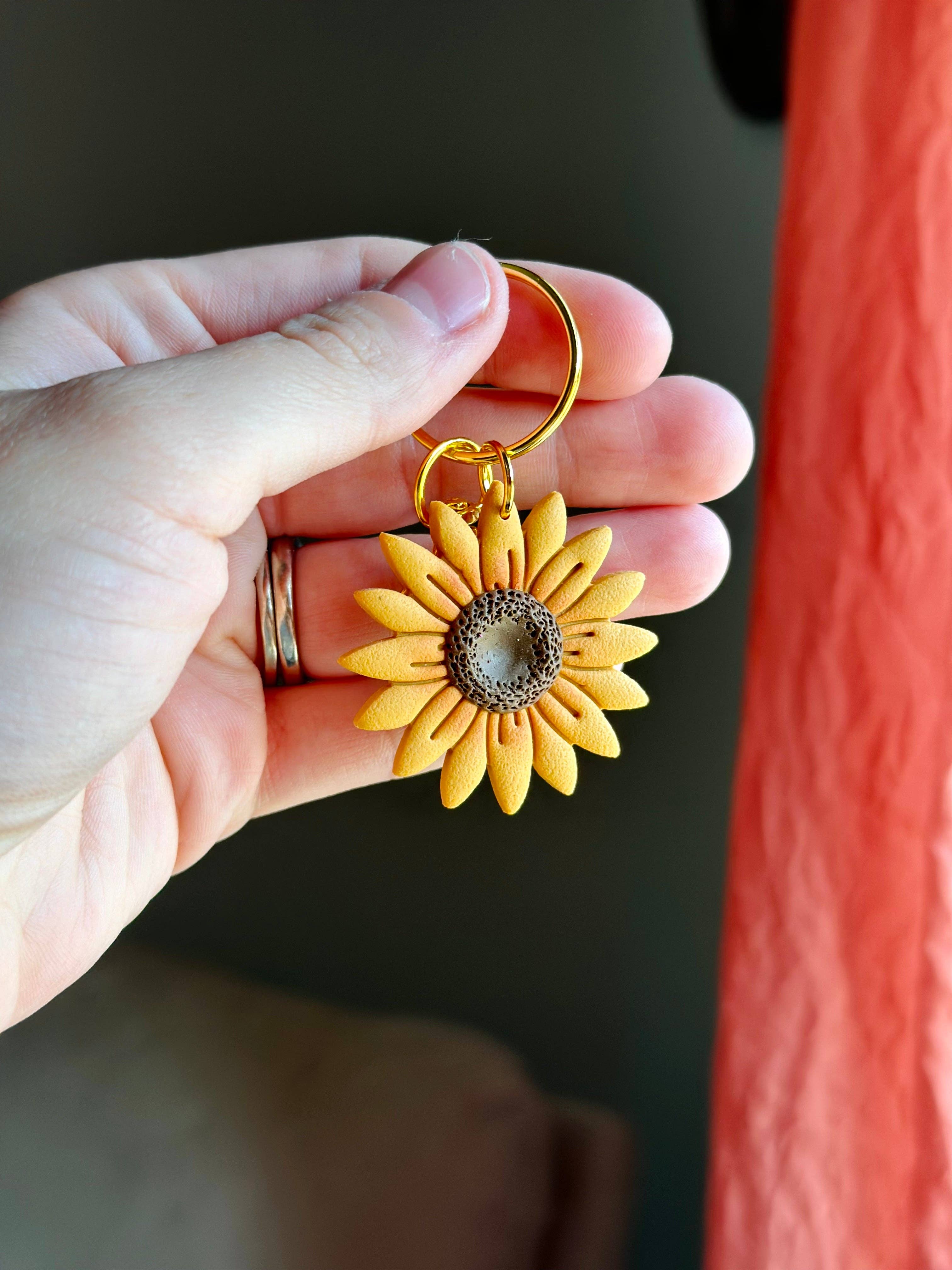 Joyful Leigh Designed - Wholesale Keychain - Women's - Sunflower Keychain1