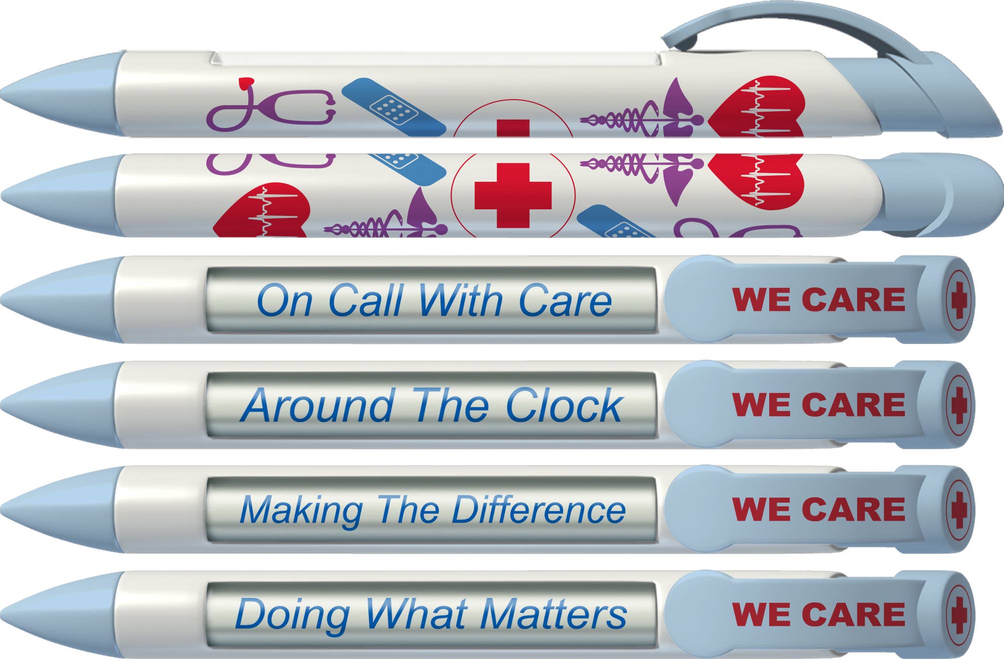 Greeting Pen - Wholesale Pen - Nurse 36 count Rotating Message Ballpoint Pen canister1