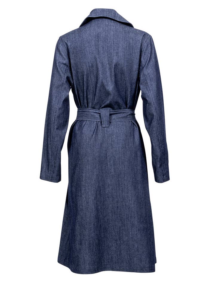 La Peony Clothing - Wholesale Trench Coat - Women's - The Alexandra Denim Trench3