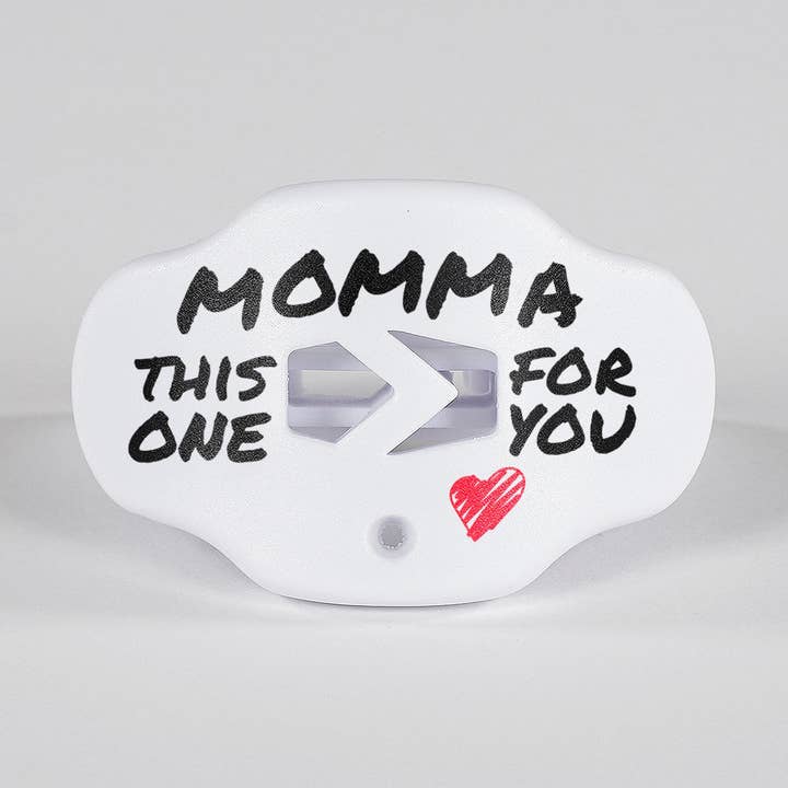 Bianco/Nero/Rosso Paradenti Momma White Football in vendita all'ingrosso su Faire0