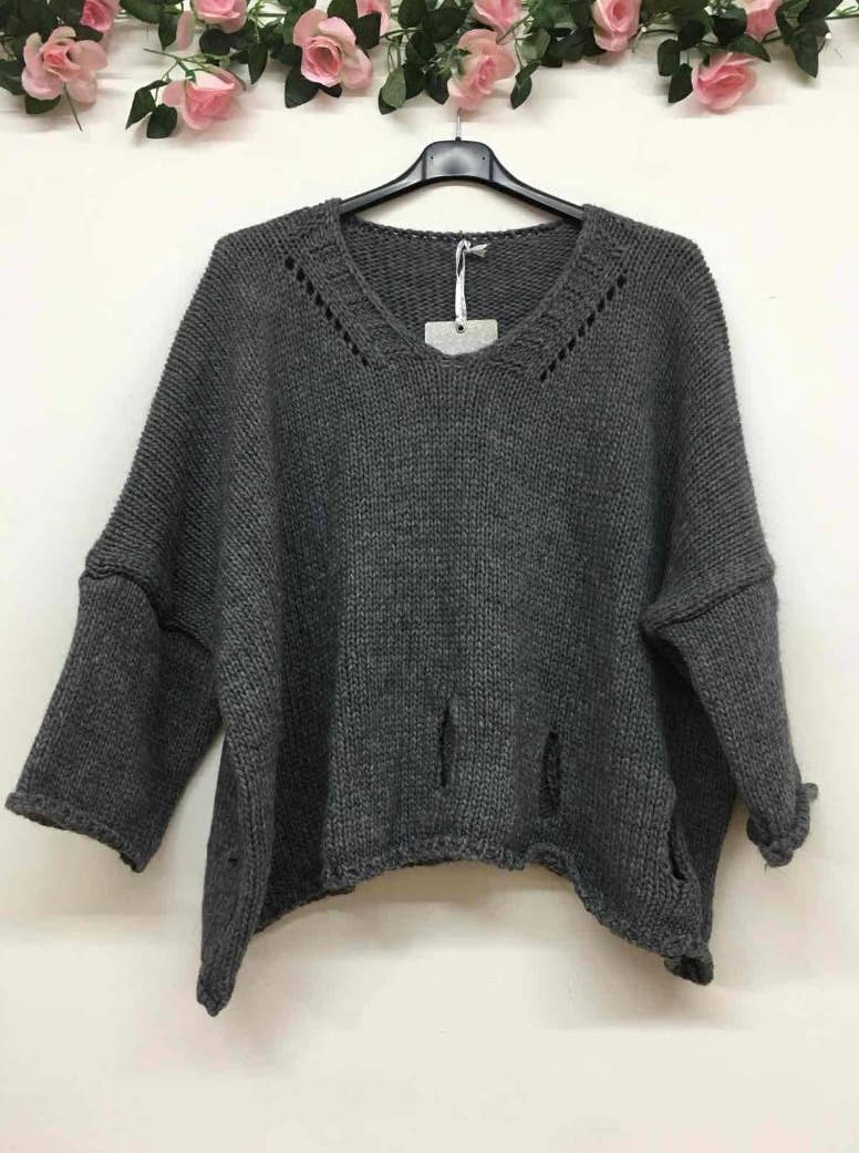 LINEN & COTTON HOUSE - Wholesale Knitted jumper – Women′s - ALPACA SWEATER 086011