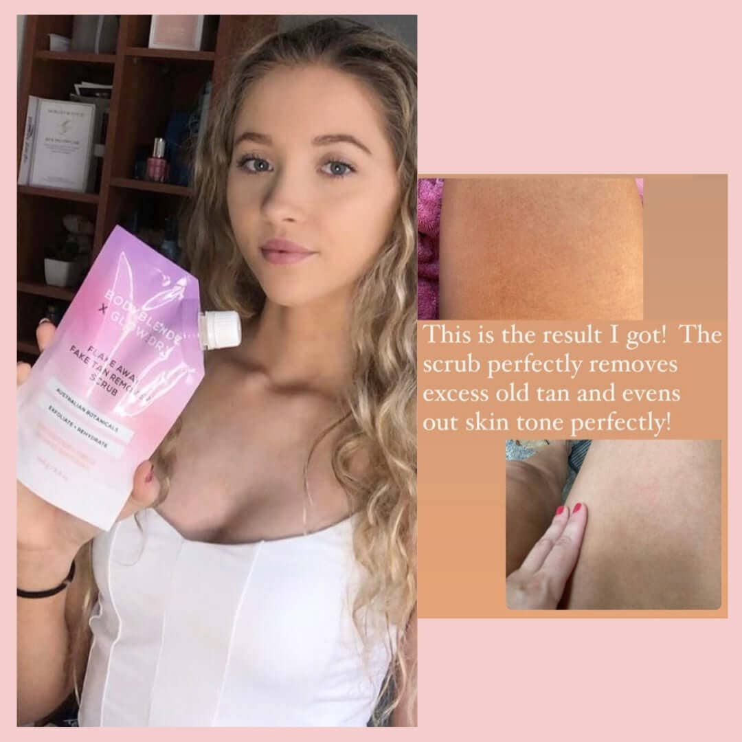 GlowDry Australia – wholesale Self-tanner – Flake Away Fake Tan Remover Scrub2