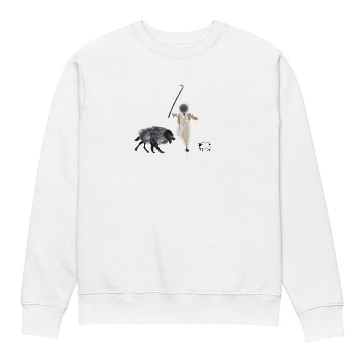 Good Shepherd Unisex eco sweatshirt for wholesale by Attagrata - Attitude of Gratitude
