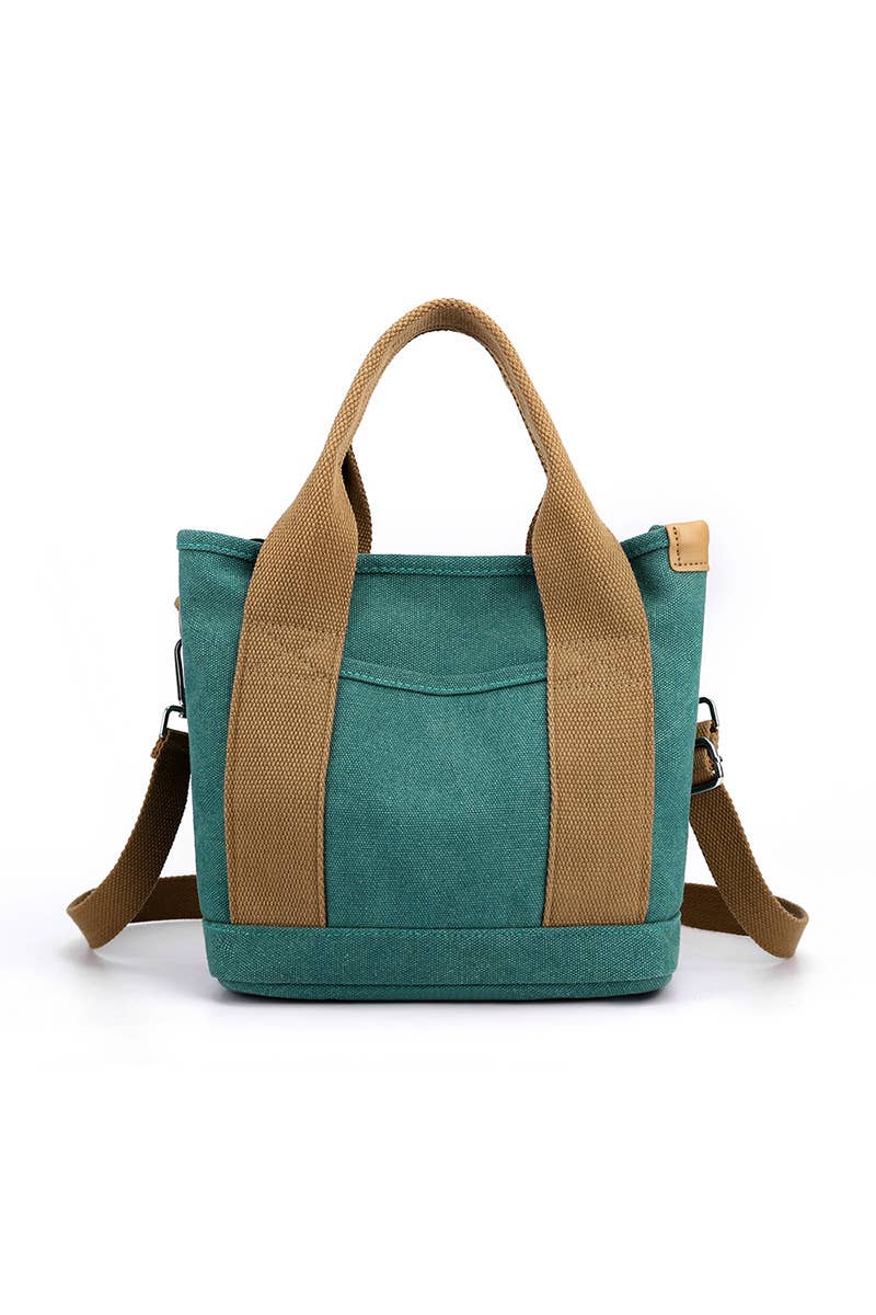 ACCITY - Wholesale Crossbody Bag - Women's - HANDLE LINE CANVAS CROSS BODY BAG_CUAB01016