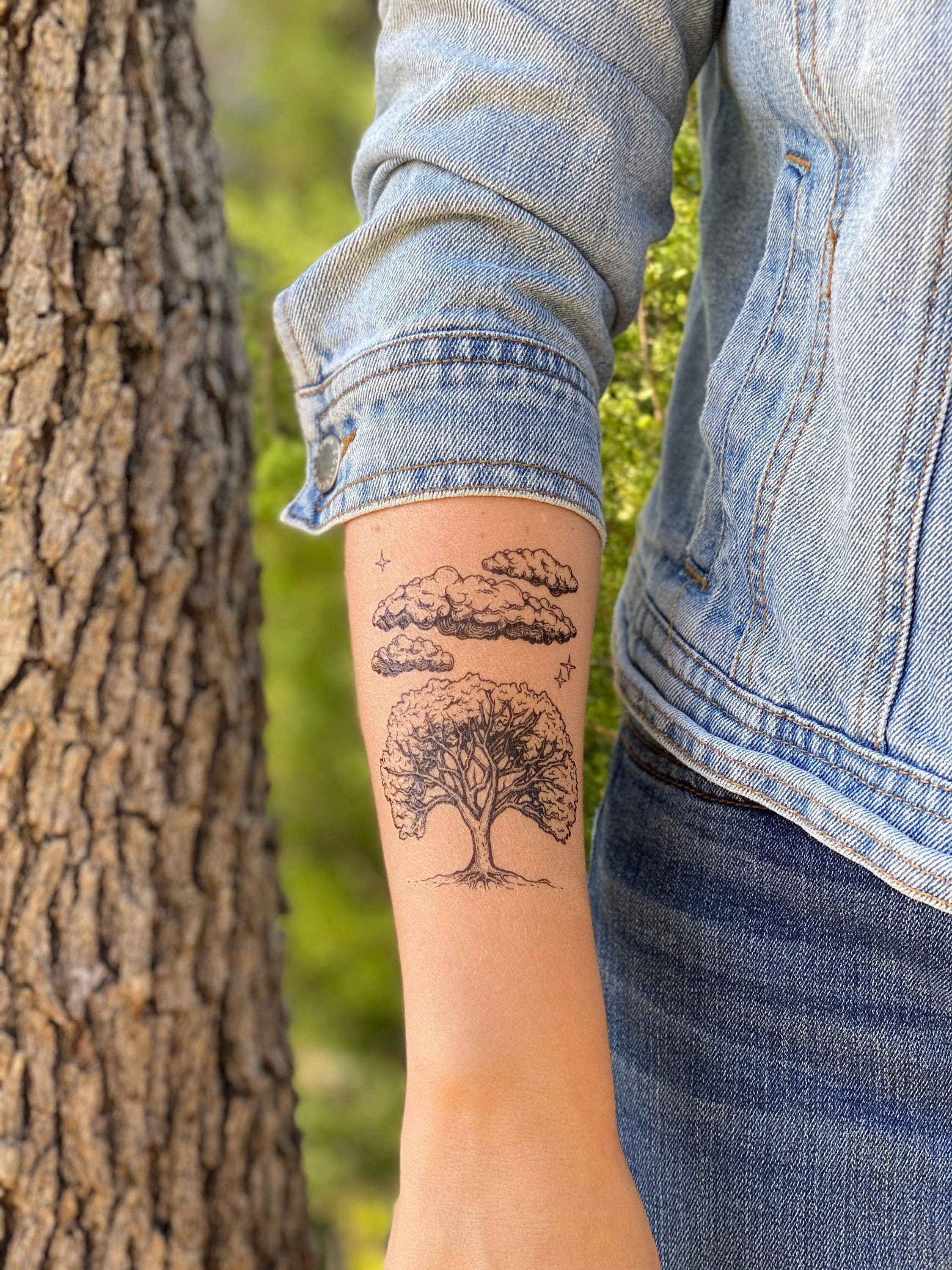 NatureTats - Vendita all'ingrosso Tatuaggi temporanei - Tatuaggio temporaneo Live Oak Sky