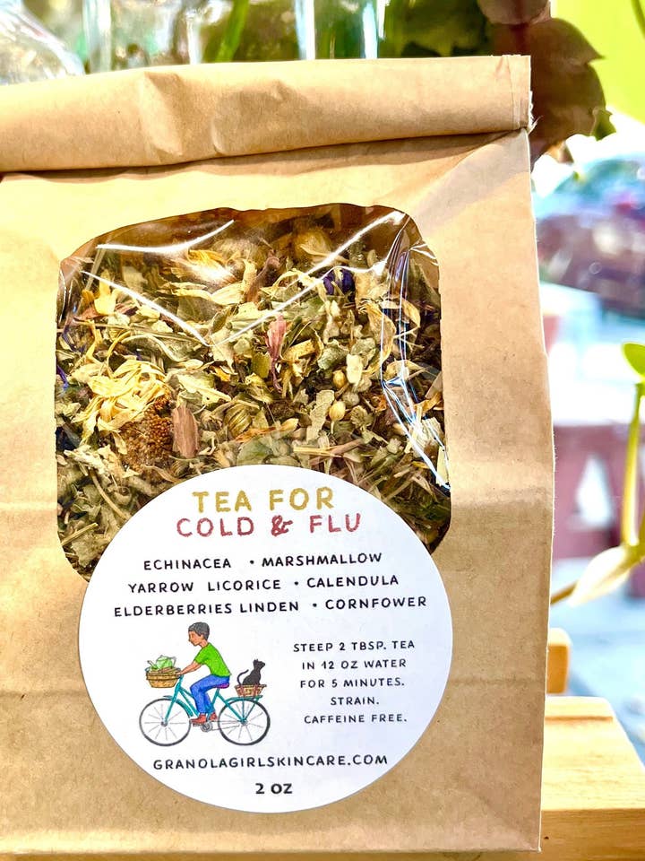 Herbal Tea for Cold & Flu for wholesale by Granola Girl Skincare