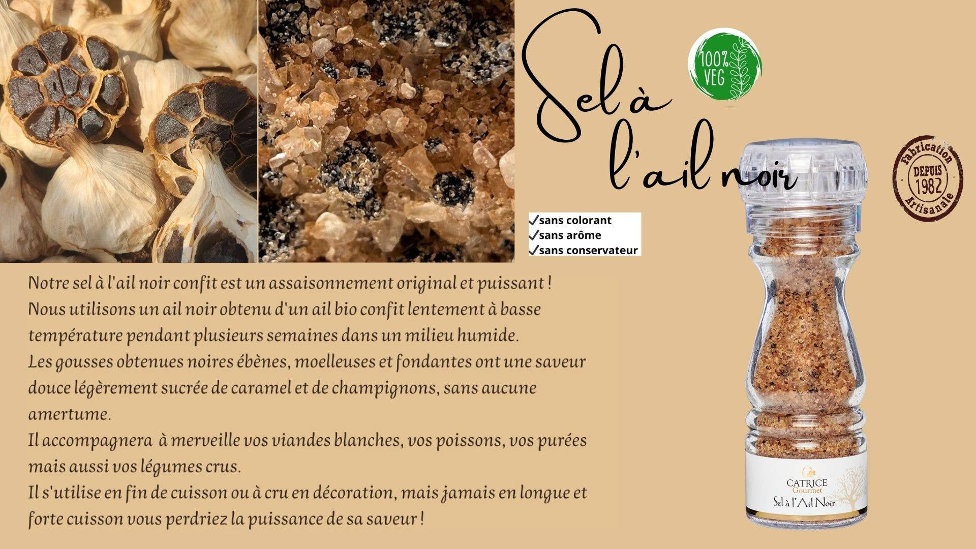 CATRICE GOURMET - Wholesale Salt & Pepper Mix - Porcini Salt Petit Moulin 105g1